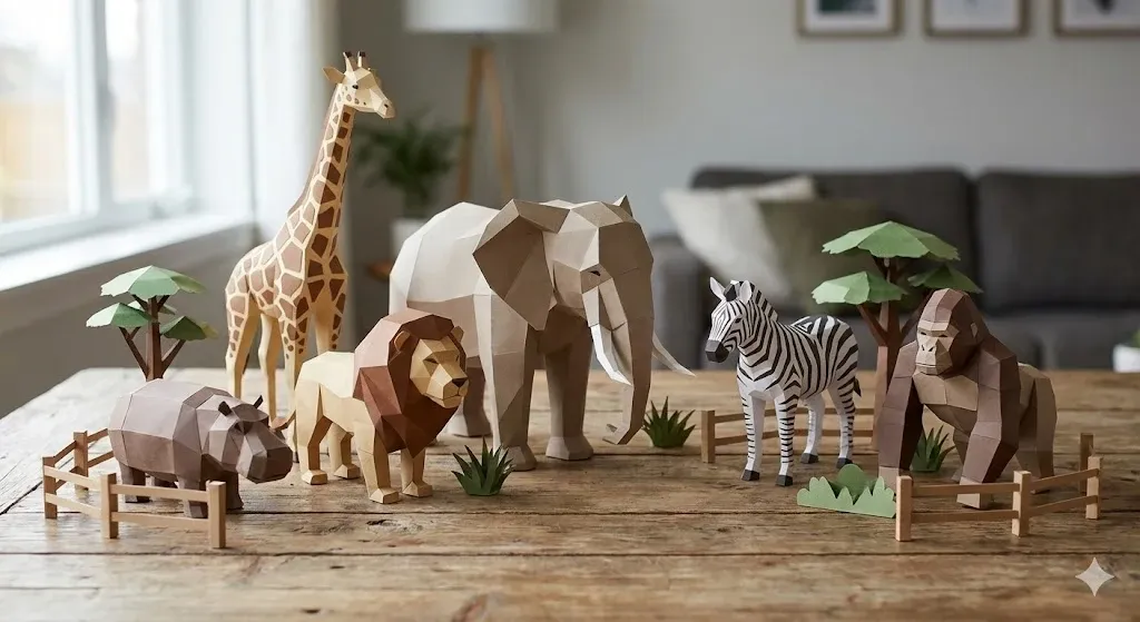 ZOOLÓGICO DE PAPERCRAFT